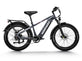 A gray Himiway Zebra electric fat tire bike with hydraulic brakes and a step-through frame.