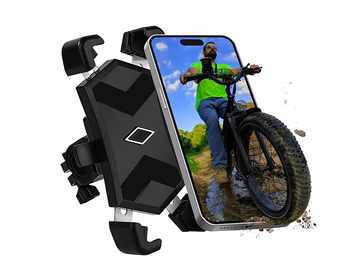Support de téléphone rotatif à 360 ° à verrouillage automatique et à dégagement rapide pour téléphone portable de 4,5 à 7,2 pouces